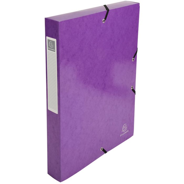 Caja de Archivo Iderama, Lomo 40mm - 24x32cm Morado
