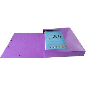 Caja de Archivo Iderama, Lomo 40mm - 24x32cm Morado