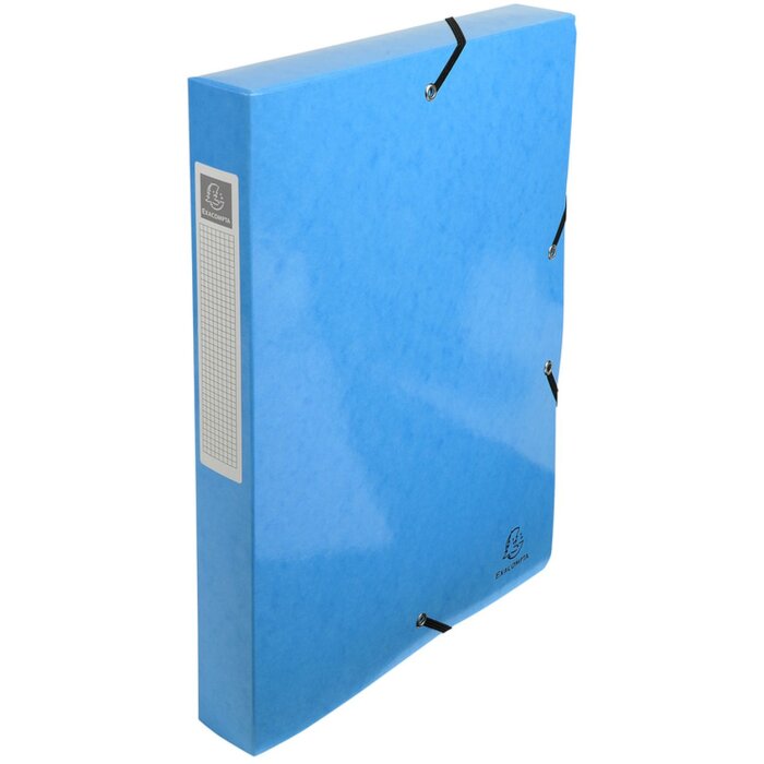 Caja de archivo Iderama, lomo 40mm - 24x32cm azul claro