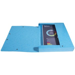 Caja de archivo Iderama, lomo 40mm - 24x32cm azul claro