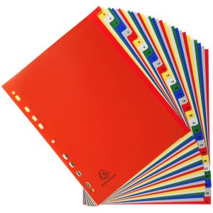 Registro PP coloreado con números impresos 31 unidades