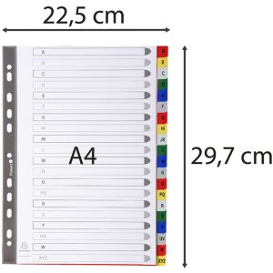 Registro en color PP con impresión alfabética