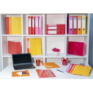 Carpeta de anillas A4 4 anillas 30mm Iderama rojo