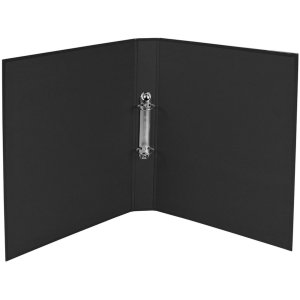 Carpeta de anillas de cartón A4 2 anillas 30mm Iderama Negro