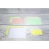 Lámina retractilada con 100 fichas sin perforar, DIN A7 74x105mm, 205g, forradas Blanco