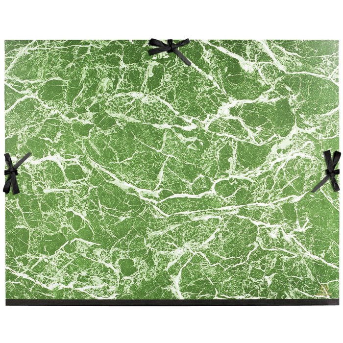Carpeta de dibujo MARMOR verde en 61x76 cm