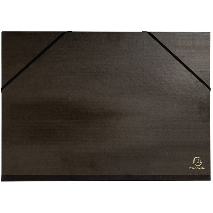Cartera KRAFT negra en 32x45 cm