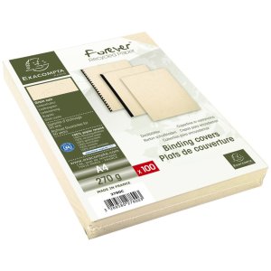 Paquete de 100 - Evercover A4 270g Marfil