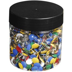 Alfileres de dibujo caja blister 1000 unidades colores...