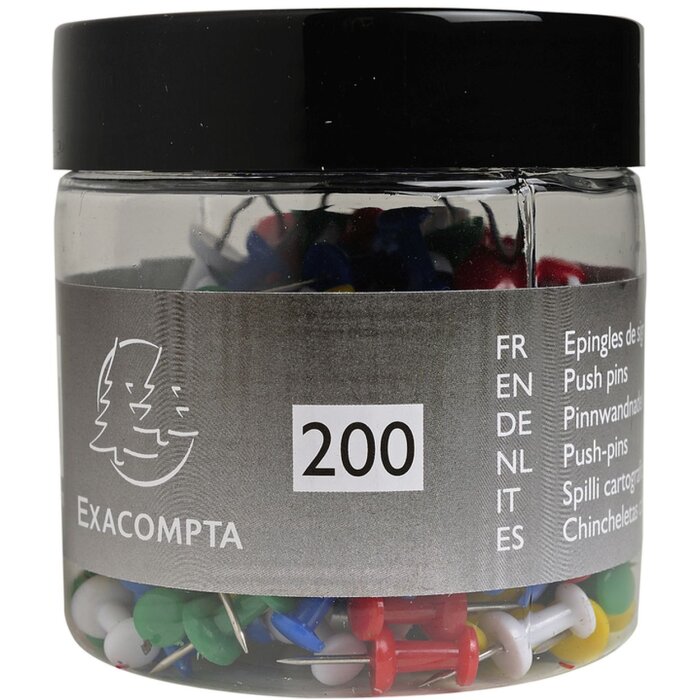 Alfileres para tablero blister 20 unidades colores surtidos
