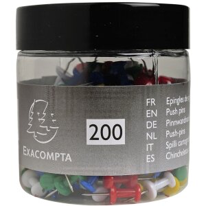 Alfileres para tablero blister 20 unidades colores surtidos