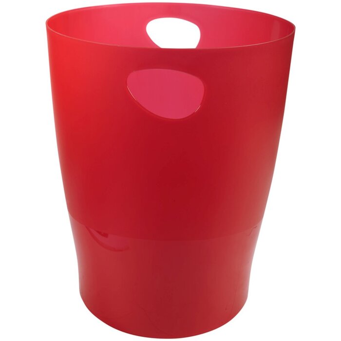 Papelera ECOBIN - carmesí translúcido