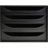 ECOBOX Cajonera con 4 cajones - Negro
