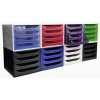 ECOBOX Cajonera con 4 cajones - Negro