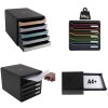 BIG-BOX PLUS - Negro- mandarina brillante 347x278x271 mm