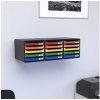BIG-BOX PLUS - Negro- mandarina brillante 347x278x271 mm