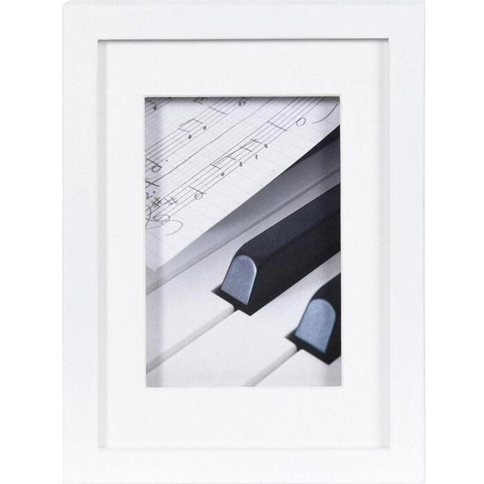 Henzo Piano marco de madera 15x20 cm blanco
