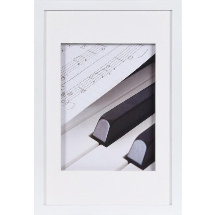 Marco madera PIANO blanco 20x30 cm Efecto 3D