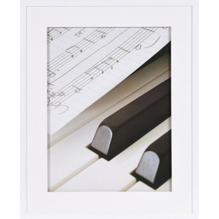 40x50 cm Marco de madera Henzo PIANO blanco
