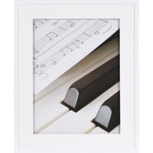 40x50 cm Marco de madera Henzo PIANO blanco