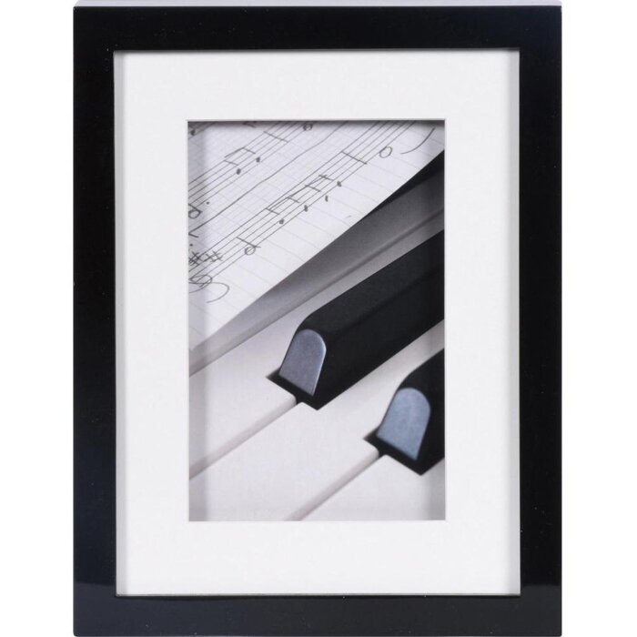Henzo Piano Marco de madera 15x20 cm Negro
