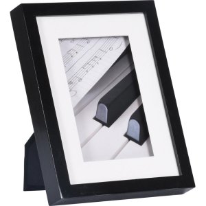 Henzo Piano Marco de madera 15x20 cm Negro