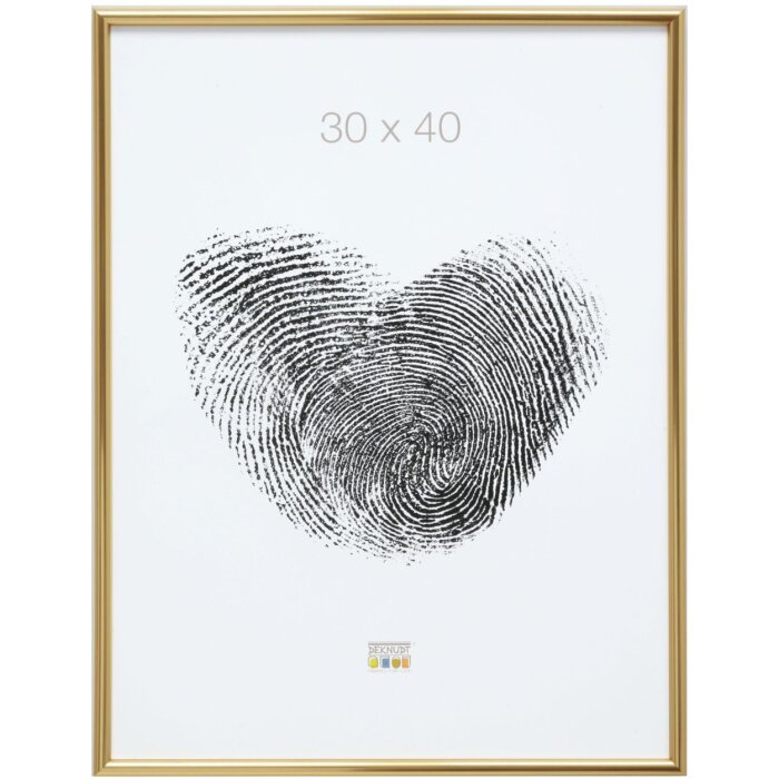 Marco de plástico S011 dorado 50x75 cm