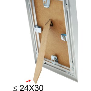 Marco de aluminio S023 plata 60x90 cm