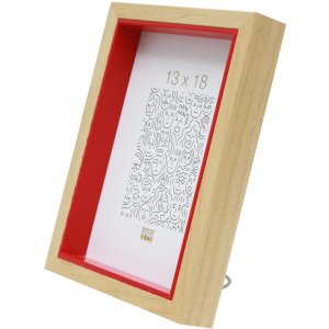 Marco de madera Deknudt S40BH rojo 20x30 cm