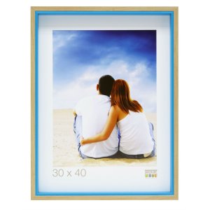 Marco de madera Deknudt S40BH azul 13x18 cm