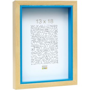 Marco de madera S40BH azul 30x40 cm
