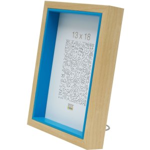 Marco de madera S40BH azul 30x40 cm