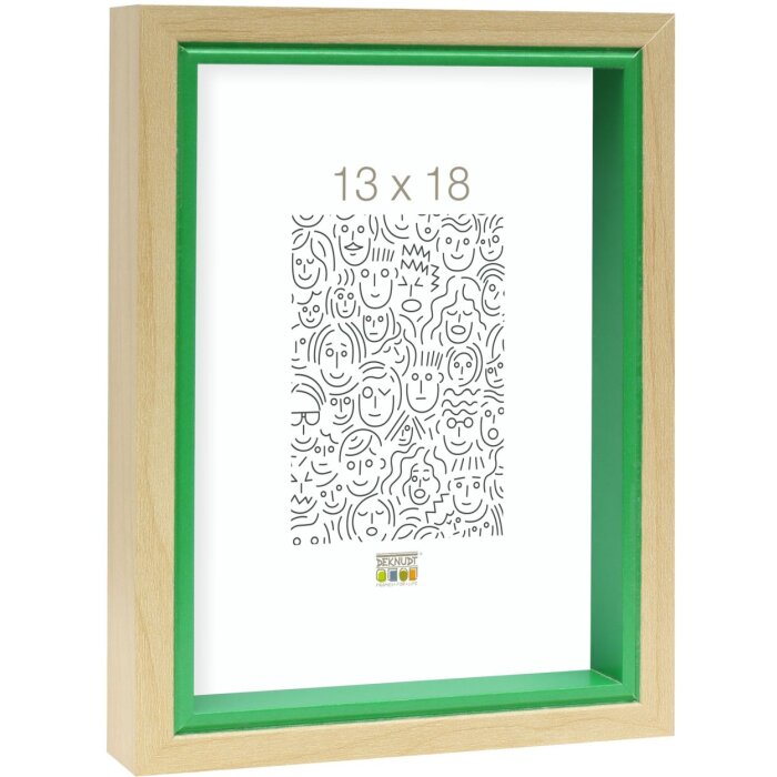 Marco de madera S40BH verde 20x30 cm
