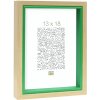 Marco de madera S40BH verde 20x30 cm