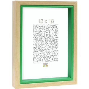 Marco de madera S40BH verde 30x40 cm