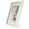 Marco de plástico S46A blanco con plata 10x15 cm