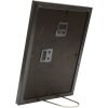 Marco de plástico S46A negro con plata 10x15 cm