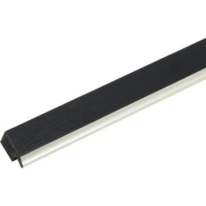 Marco de plástico S46A negro con plata 20x30 cm
