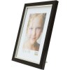 Marco de plástico S46A negro con plata 30x40 cm
