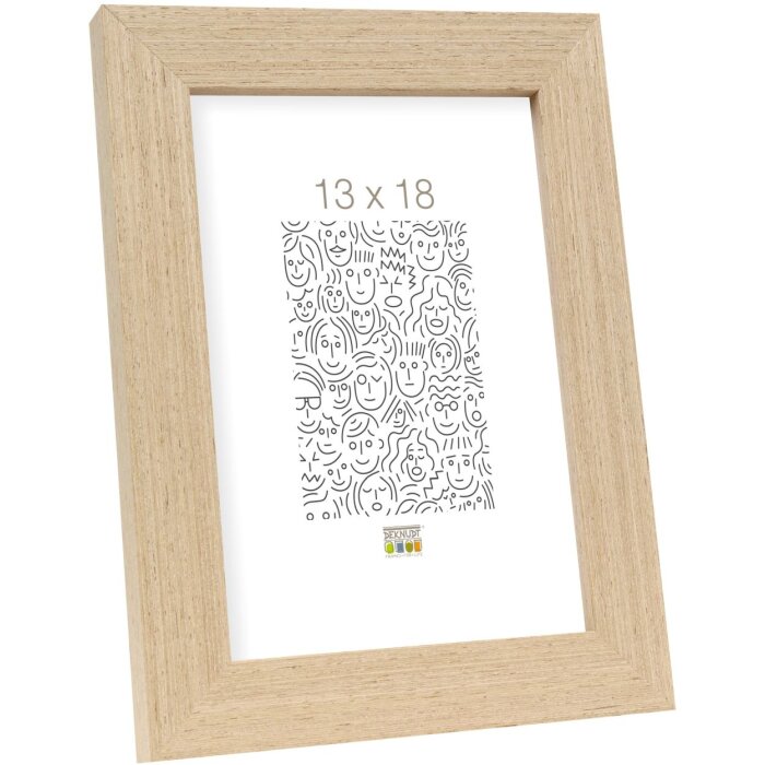 Marco de madera S46BH roble claro 10x15 cm