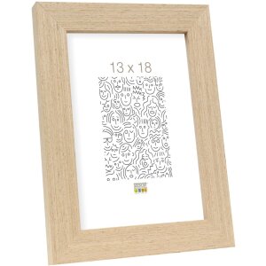 Marco de madera S46BH roble claro 10x15 cm