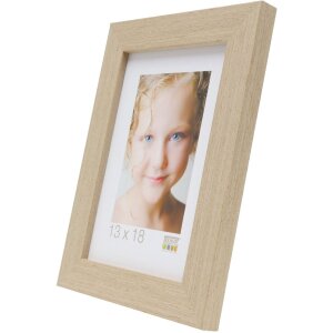 Marco de madera S46BH roble claro 10x15 cm
