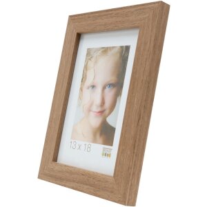 Marco de madera S46BH marrón-gris 13x13 cm