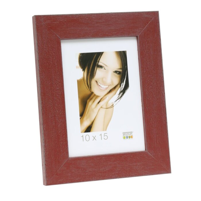 Marco de madera S49B rojo oscuro 13x18 cm