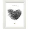 Marco de madera S53G blanco 30x90 cm