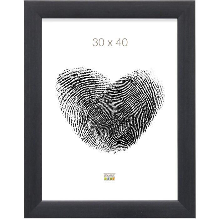 Marco de madera S53G negro aspecto pintor 18x24 cm
