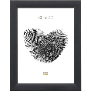 Marco de madera S53G negro aspecto pintor 40x60 cm