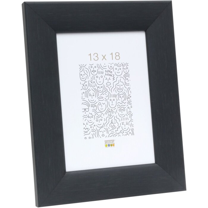 Marco de madera S53G negro aspecto pintor 50x50 cm