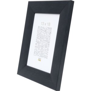 Marco de madera S53G negro aspecto pintor 50x50 cm