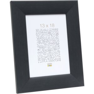 Marco de madera S53G negro aspecto pintor 60x90 cm